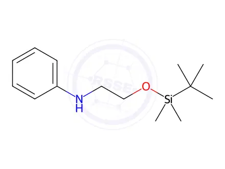 Chemical structure of N-(2-((tert-Butyldimethylsilyl)oxy)ethyl)aniline