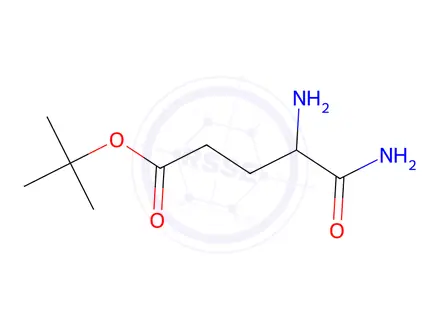 Chemical structure of Pentanoic acid, 4,5-diamino-5-oxo-, 1,1-dimethylethyl ester