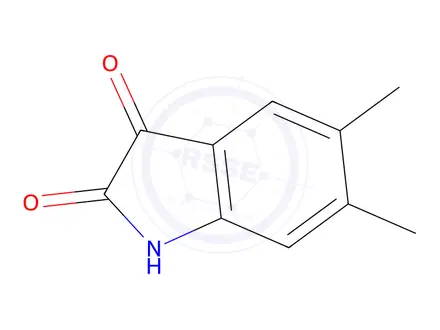 Chemical structure of 5,6-dimethyl-2,3-dihydro-1H-indole-2,3-dione