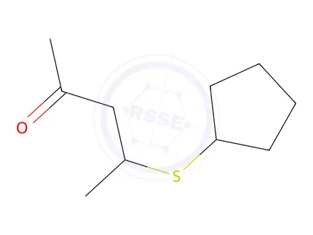 Chemical structure of 4-(Cyclopentylsulfanyl)pentan-2-one