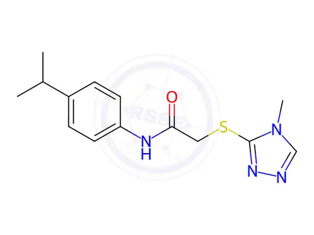 Chemical structure of n-(4-Isopropylphenyl)-2-((4-methyl-4h-1,2,4-triazol-3-yl)thio)acetamide