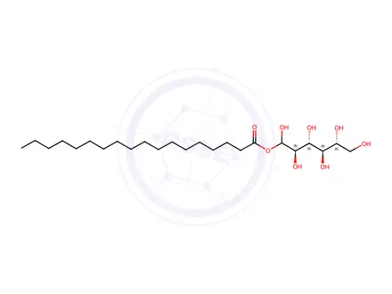 Chemical structure of (2R,3R,4R,5R)-1,2,3,4,5,6-hexahydroxyhexyl stearate