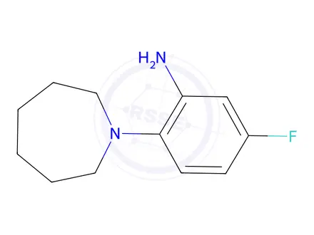 Chemical structure of 2-(Azepan-1-yl)-5-fluoroaniline