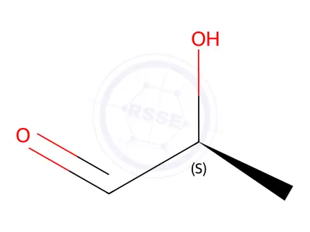 Chemical structure of (2S)-Hydroxypropanal
