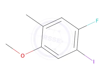 Chemical structure of 1-Fluoro-2-iodo-4-methoxy-5-methylbenzene