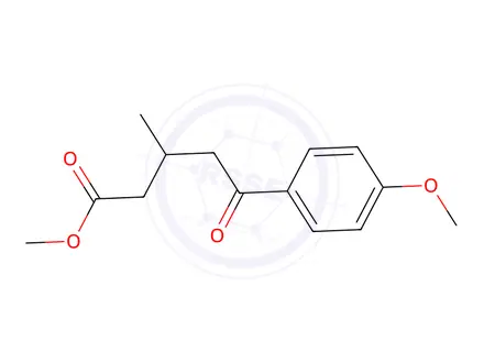Chemical structure of Methyl 5-(4-methoxyphenyl)-3-methyl-5-oxopentanoate