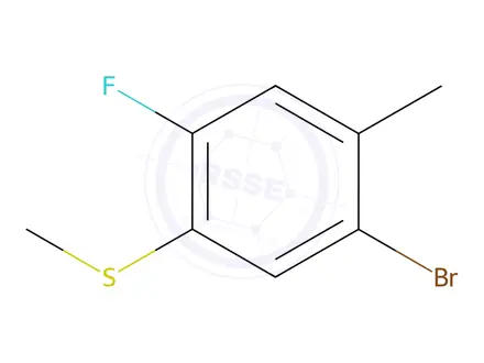Chemical structure of (5-Bromo-2-fluoro-4-methylphenyl)(methyl)sulfane