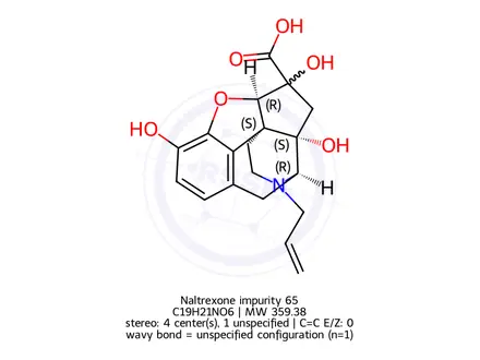 Chemical structure of Naltrexone Impurity 89
