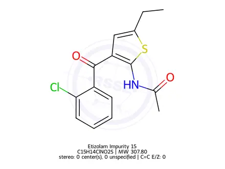 Chemical structure of Etizolam Impurity 46