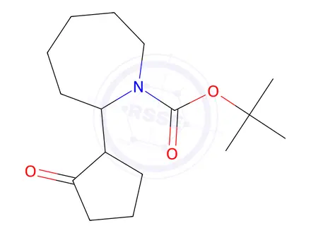Chemical structure of tert-Butyl 2-(2-oxocyclopentyl)azepane-1-carboxylate