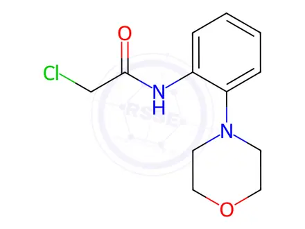 Chemical structure of 2-Chloro-N-(2-morpholin-4-yl-phenyl)-acetamide