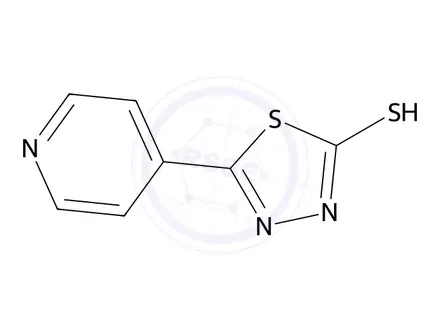 Chemical structure of 5-(Pyridin-4-yl)-1,3,4-thiadiazole-2-thiol