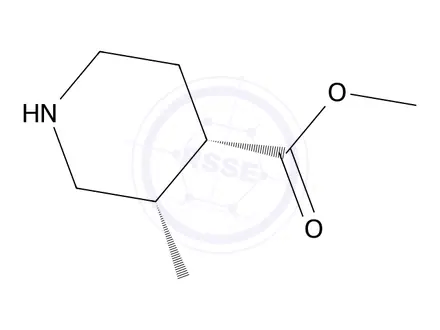 Chemical structure of Methyl (3S,4S)-3-methylpiperidine-4-carboxylate