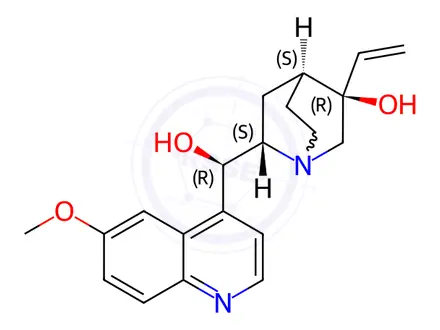 Chemical structure of (3R)-3-Hydroxy Quinine