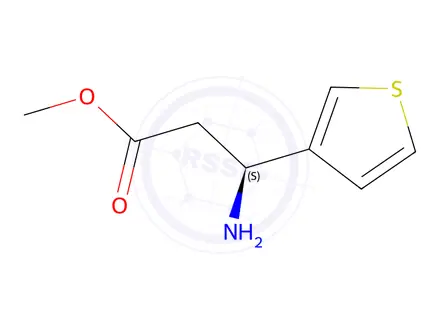 Chemical structure of Methyl (s)-3-amino-3-(thiophen-3-yl)propanoate