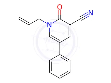 Chemical structure of 2-Oxo-5-phenyl-1-(prop-2-en-1-yl)-1,2-dihydropyridine-3-carbonitrile