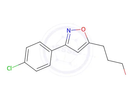Chemical structure of 3-(3-(4-chlorophenyl)isoxazol-5-yl)propan-1-ol