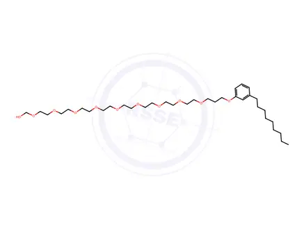 Chemical structure of Nonoxynol 10