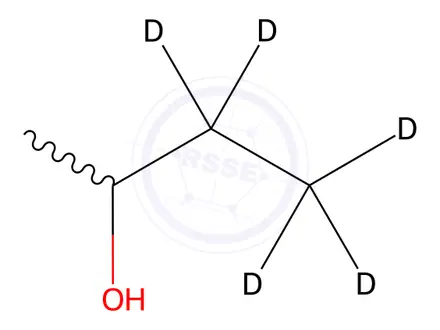 Chemical structure of (±)-sec-Butyl-3,3,4,4,4-d5 Alcohol