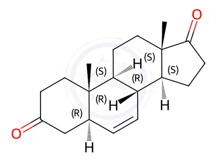 Chemical structure of 5α,Δ6-Androstenedione