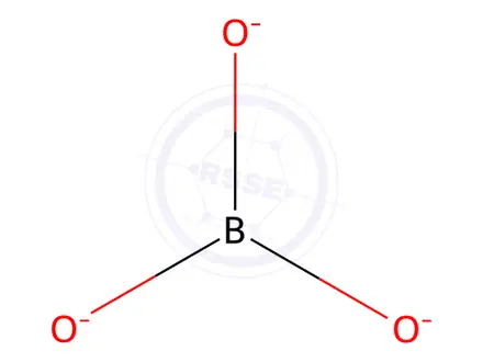 Chemical structure of Triboron trihydroxide