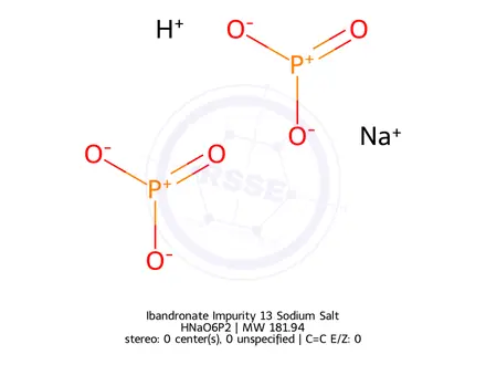 Chemical structure of Ibandronate Impurity 13 Sodium Salt