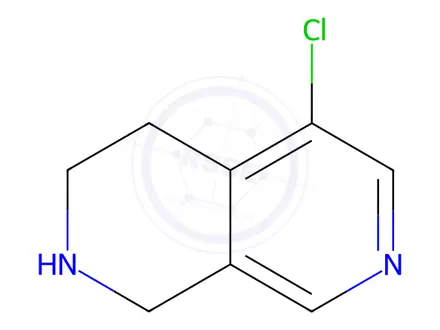 Chemical structure of 5-Chloro-1,2,3,4-tetrahydro-2,7-naphthyridine