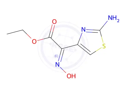 Chemical structure of Ethyl 2-(2-Amino-4-thiazolyl)-2-(hydroxyimino)acetate