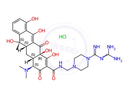 Chemical structure of Guamecycline dihydrochloride