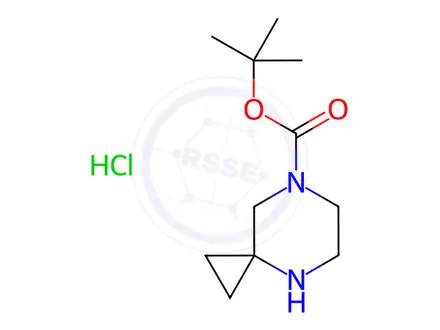 Chemical structure of tert-Butyl 4,7-diazaspiro[2.5]octane-7-carboxylate hydrochloride