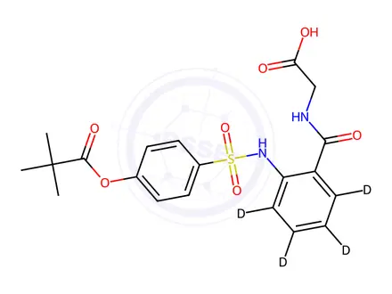 Chemical structure of Sivelestat-d4