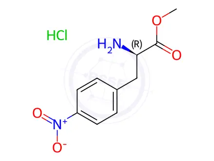 Chemical structure of 4-Nitro-D-phenylalanine Methyl Ester Hydrochloride