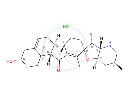 Chemical structure of Jervine hydrochloride