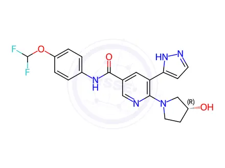 Chemical structure of Deschloro Asciminib Impurity