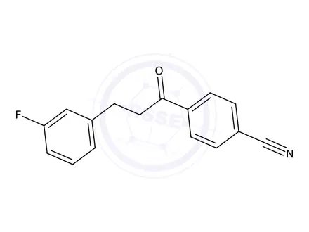 Chemical structure of 4-(3-(3-Fluorophenyl)propanoyl)benzonitrile