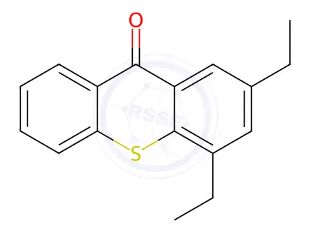 Chemical structure of 2,4-Diethylthioxanthen-9-one