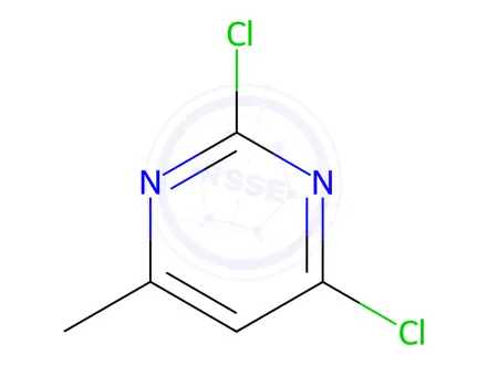 Chemical structure of 2,4-dichloro-6-methylpyrimidine