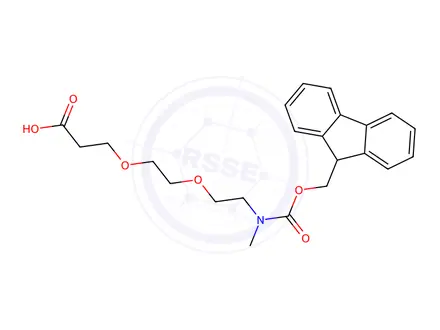 Chemical structure of Fmoc-N-methyl-PEG3-CH2CH2COOH