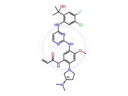 Chemical structure of Sunvozertinib (Zegfrovy)