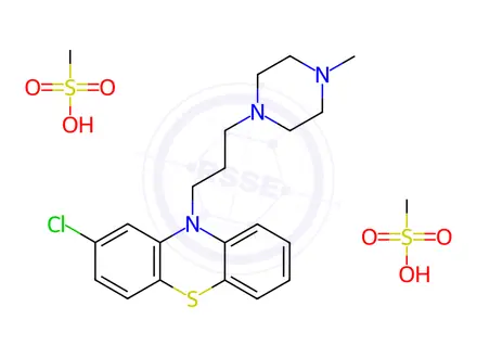 Chemical structure of Prochlorperazine Dimesylate