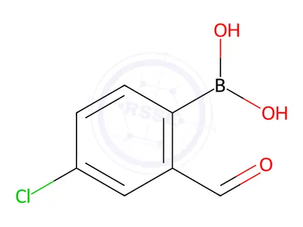 Chemical structure of (4-Chloro-2-Formylphenyl)Boronic Acid