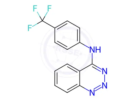 Chemical structure of N-(4-(trifluoromethyl)phenyl)benzo[d][1,2,3]triazin-4-amine