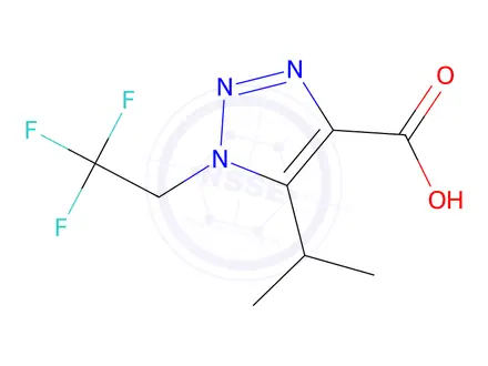Chemical structure of 5-Isopropyl-1-(2,2,2-trifluoroethyl)-1h-1,2,3-triazole-4-carboxylic acid