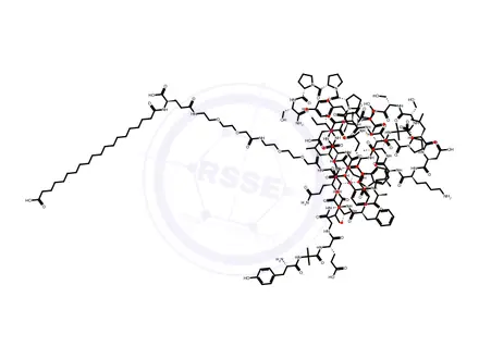 Chemical structure of Tirzepatide