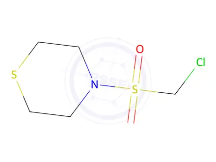 Chemical structure of 4-((Chloromethyl)sulfonyl)thiomorpholine