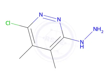 Chemical structure of 3-chloro-6-hydrazinyl-4,5-dimethylpyridazine