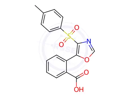 Chemical structure of 2-(4-Tosyloxazol-5-yl)benzoic acid