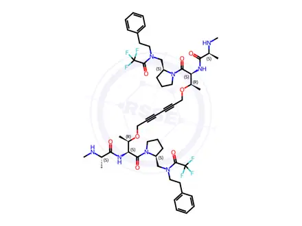 Chemical structure of AEG40730 HCL