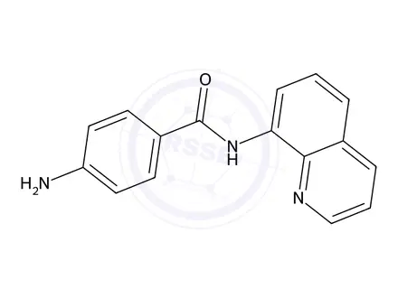 Chemical structure of 4-Amino-n-(quinolin-8-yl)benzamide