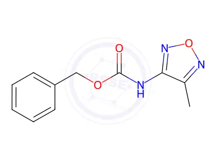 Chemical structure of Carbamic acid, (4-methyl-1,2,5-oxadiazol-3-yl)-, phenylmethyl ester (9CI)